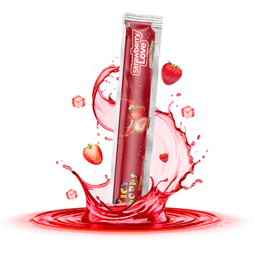 Strawberry Love Icy Popps | Sweet & Refreshing Frozen Treat | 24 Pack