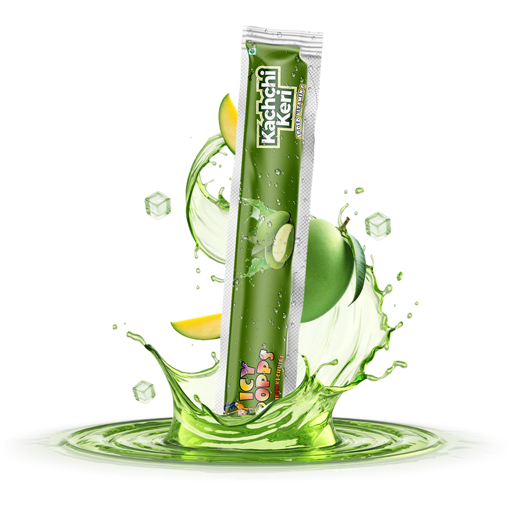 Kachchi Keri Icy Popps | Tangy Raw Mango Frozen Treat | 24 Pack