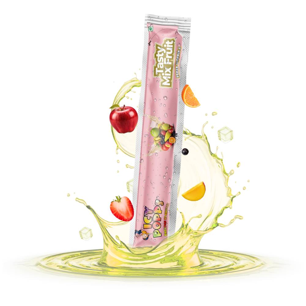 Tasty Mix Fruit Icy Popps | 24 Pack